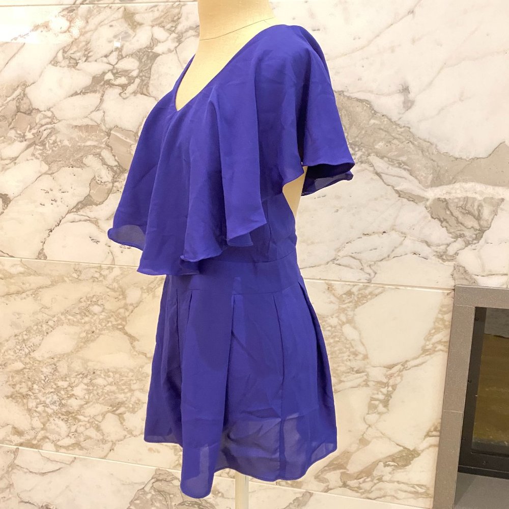 S.Y.L.K. Flowy and flirty royal blue romper S